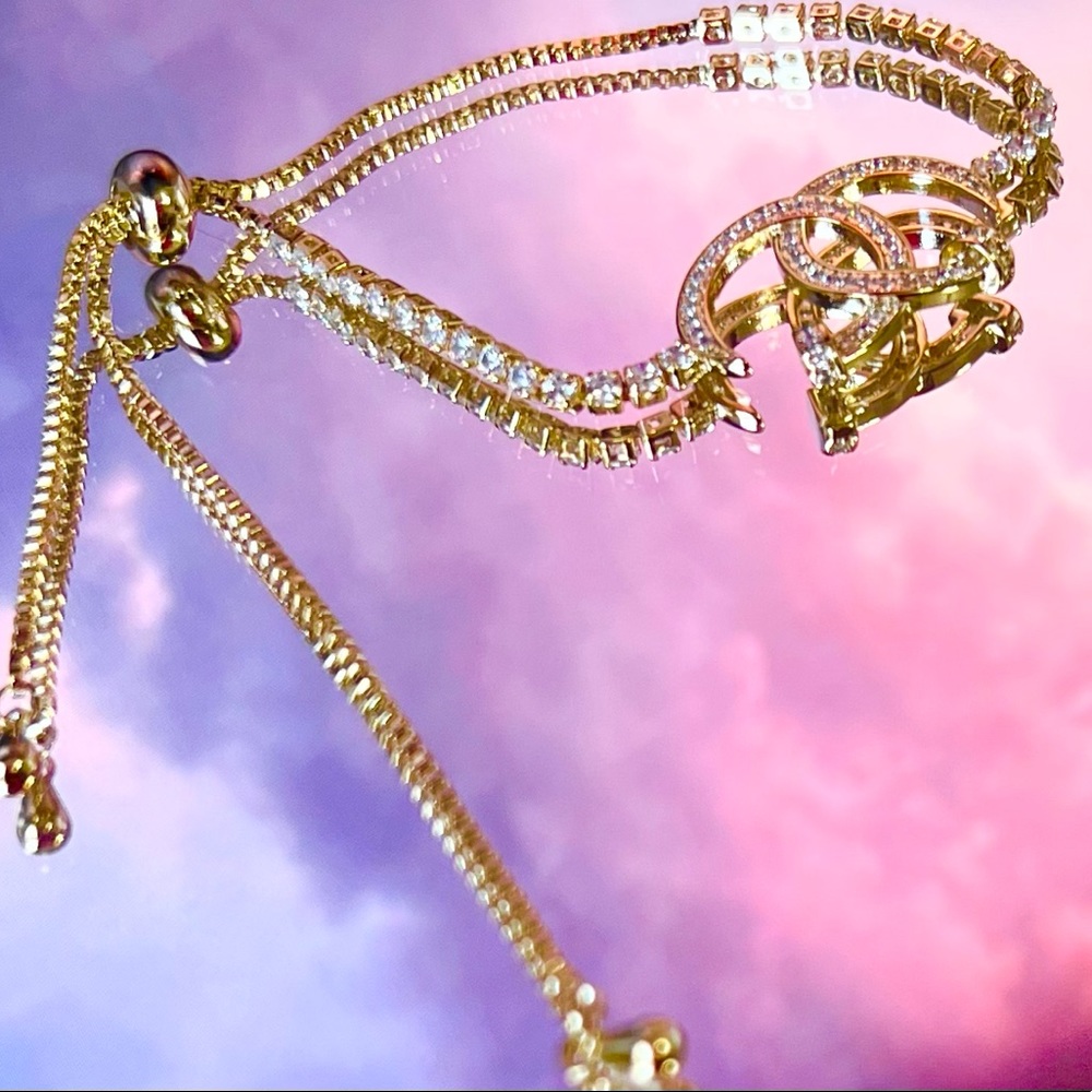 Double C adjustable bracelet